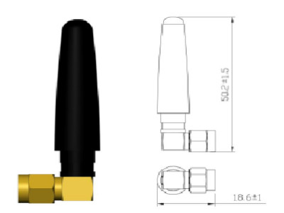 WIFI Antena 2 dBi 2400-2483.5 MHz 18